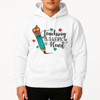 Teaching Is A Work Of Heart Cute Pencil Back To School Hoodie