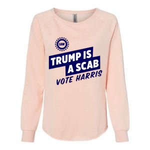 Trump Is A Scab Womens California Wash Sweatshirt