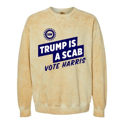 Trump Is A Scab Colorblast Crewneck Sweatshirt