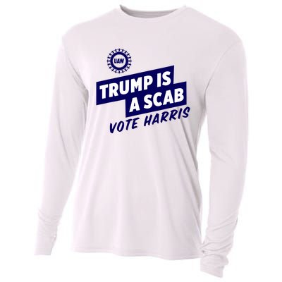 Trump Is A Scab Cooling Performance Long Sleeve Crew