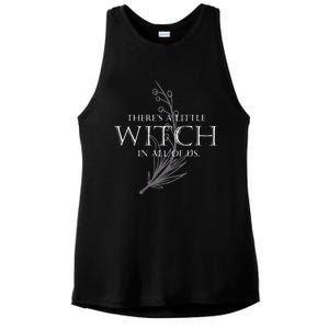 There Is A Little Witch In All Of Us Ladies PosiCharge Tri-Blend Wicking Tank