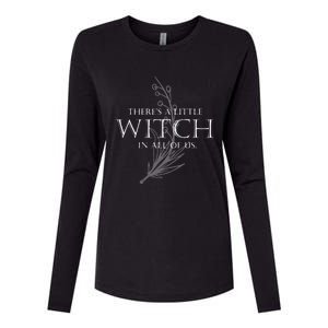 There Is A Little Witch In All Of Us Womens Cotton Relaxed Long Sleeve T-Shirt