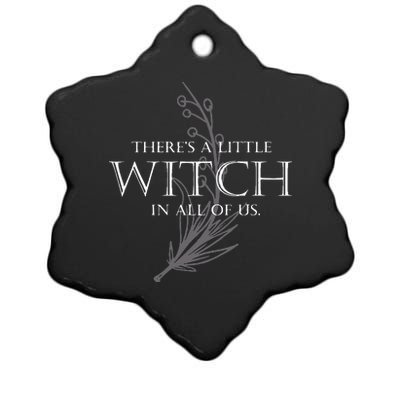 There Is A Little Witch In All Of Us Ceramic Star Ornament