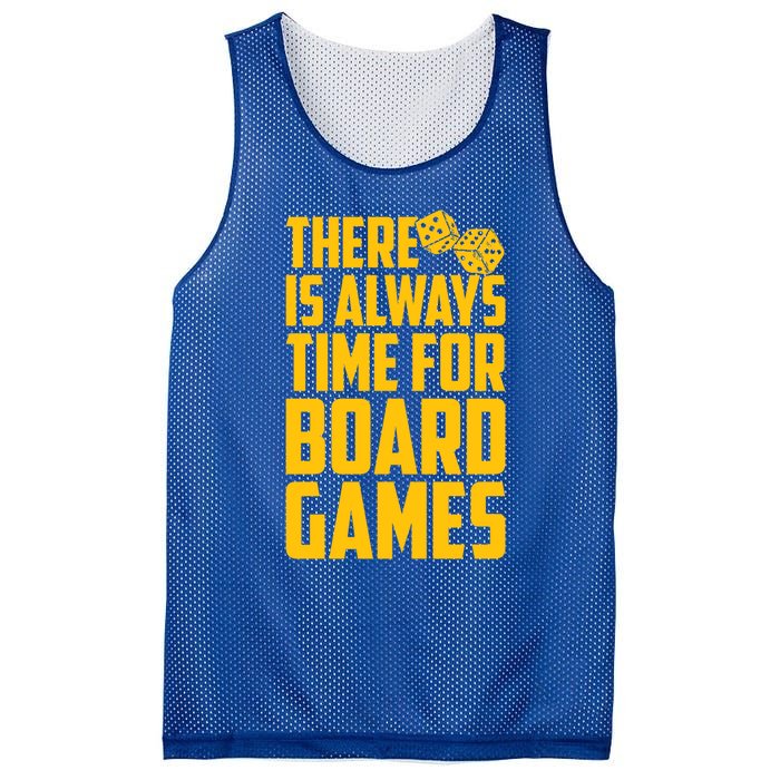 There Is Always Time For Board Games Cute Gift Mesh Reversible Basketball Jersey Tank