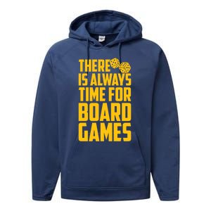 There Is Always Time For Board Games Cute Gift Performance Fleece Hoodie