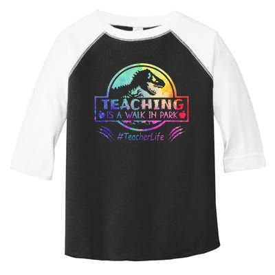 Teaching Is A Walk In Park Teacher Life Toddler Fine Jersey T-Shirt