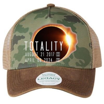 Twice in a Lifetime Totality Solar Eclipse 2017 & 2024 Legacy Tie Dye Trucker Hat