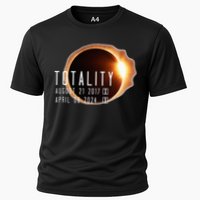 Twice in a Lifetime Totality Solar Eclipse 2017 & 2024 Cooling Performance Crew T-Shirt