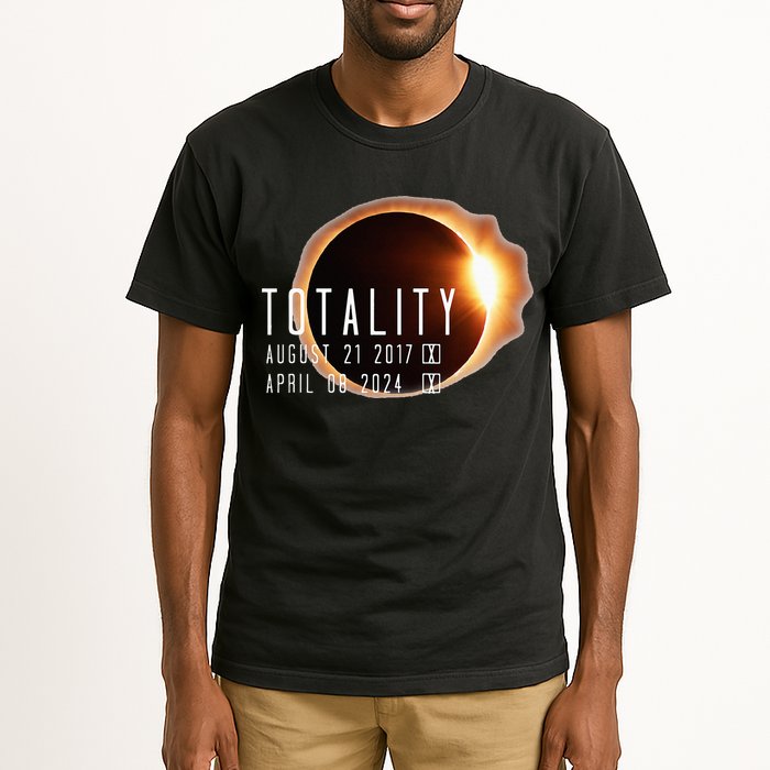 Twice in a Lifetime Totality Solar Eclipse 2017 & 2024 Tall T-Shirt