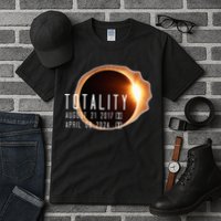 Twice in a Lifetime Totality Solar Eclipse 2017 & 2024 Tall T-Shirt