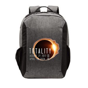 Twice in a Lifetime Totality Solar Eclipse 2017 & 2024 Vector Backpack