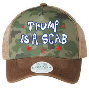 Trump Is A Scab Funny Vote Harris Uaw Ugly Style Legacy Tie Dye Trucker Hat