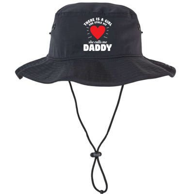 There Is A She Stole My Heart She Calls Me Daddy Gift Legacy Cool Fit Booney Bucket Hat