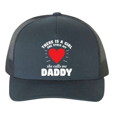 There Is A She Stole My Heart She Calls Me Daddy Gift Yupoong Adult 5-Panel Trucker Hat