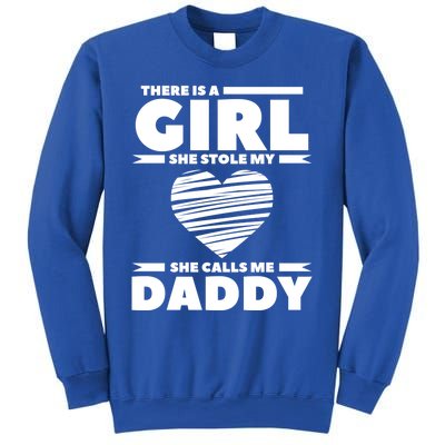 There Is A She Stole My Heart She Calls Me Daddy Gift Sweatshirt