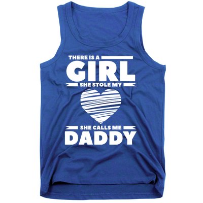 There Is A She Stole My Heart She Calls Me Daddy Gift Tank Top