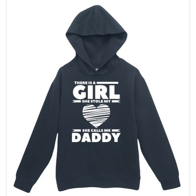 There Is A She Stole My Heart She Calls Me Daddy Gift Urban Pullover Hoodie