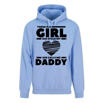 There Is A She Stole My Heart She Calls Me Daddy Gift Unisex Surf Hoodie