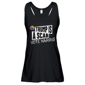 Trump Is A Scab Vote Harris Walz Kamala Harris 2024 Election Ladies Essential Flowy Tank