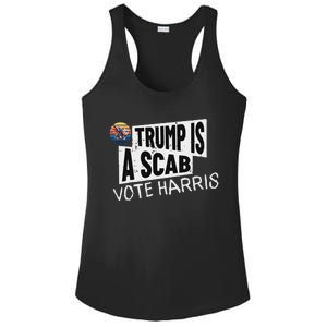 Trump Is A Scab Vote Harris Walz Kamala Harris 2024 Election Ladies PosiCharge Competitor Racerback Tank