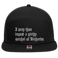 Thou Ingest A Satchel Of Richards Funny Medieval Meme Quote 7 Panel Mesh Trucker Snapback Hat