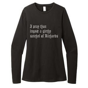 Thou Ingest A Satchel Of Richards Funny Medieval Meme Quote Womens CVC Long Sleeve Shirt