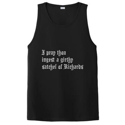 Thou Ingest A Satchel Of Richards Funny Medieval Meme Quote PosiCharge Competitor Tank