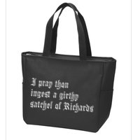 Thou Ingest A Satchel Of Richards Funny Medieval Meme Quote Zip Tote Bag