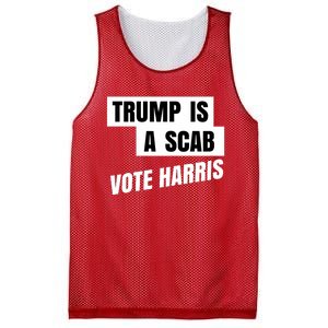 Trump Is A Scab Vote Harris Mesh Reversible Basketball Jersey Tank