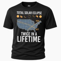 Twice In A Lifetime Solar Eclipse 2024 Total Eclipse Cooling Performance Crew T-Shirt