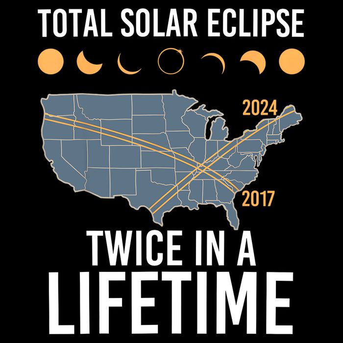 Twice In A Lifetime Solar Eclipse 2024 Total Eclipse 7-Panel Snapback Hat
