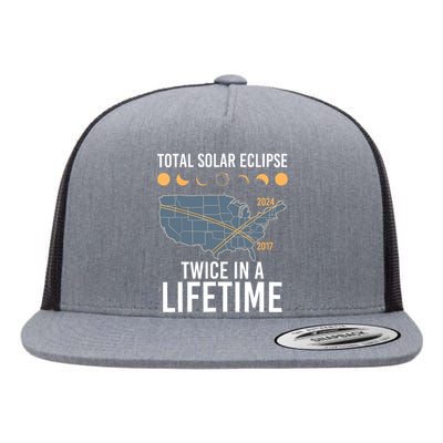 Twice In A Lifetime Solar Eclipse 2024 Total Eclipse Flat Bill Trucker Hat