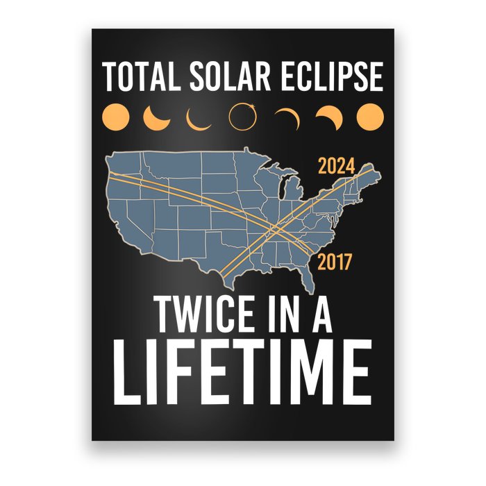 Twice In A Lifetime Solar Eclipse 2024 Total Eclipse Poster