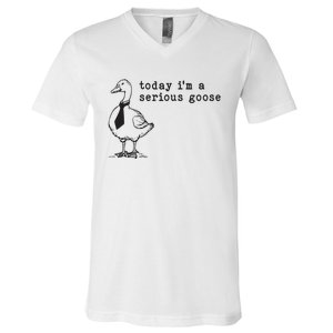 Today Im A Serious Goose V-Neck T-Shirt