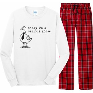 Today Im A Serious Goose Long Sleeve Pajama Set