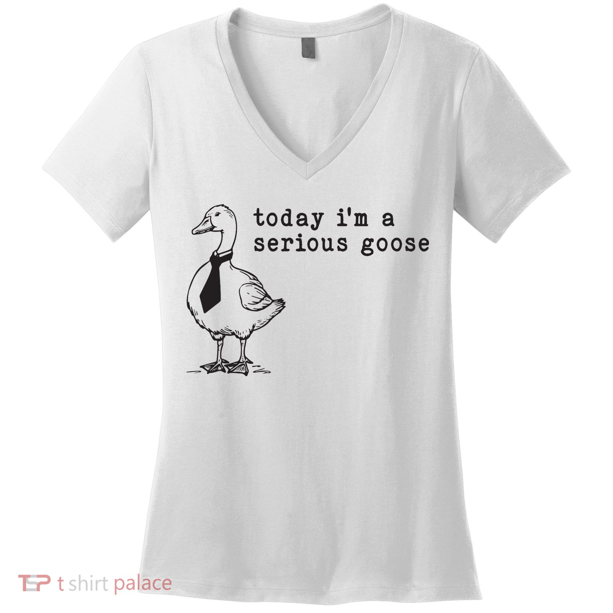 Today Im A Serious Goose Women's V-Neck T-Shirt