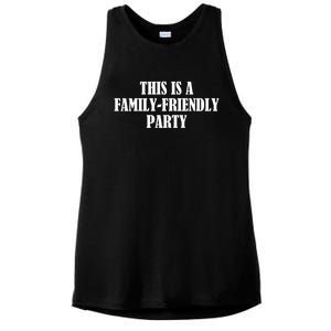 This Is A Familyfriendly Party Gift Ladies PosiCharge Tri-Blend Wicking Tank