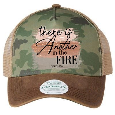 There Is Another In The Fire Daniel 3 25 Christian Jesus Legacy Tie Dye Trucker Hat
