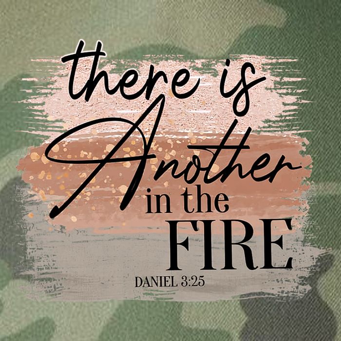 There Is Another In The Fire Daniel 3 25 Christian Jesus Legacy Tie Dye Trucker Hat