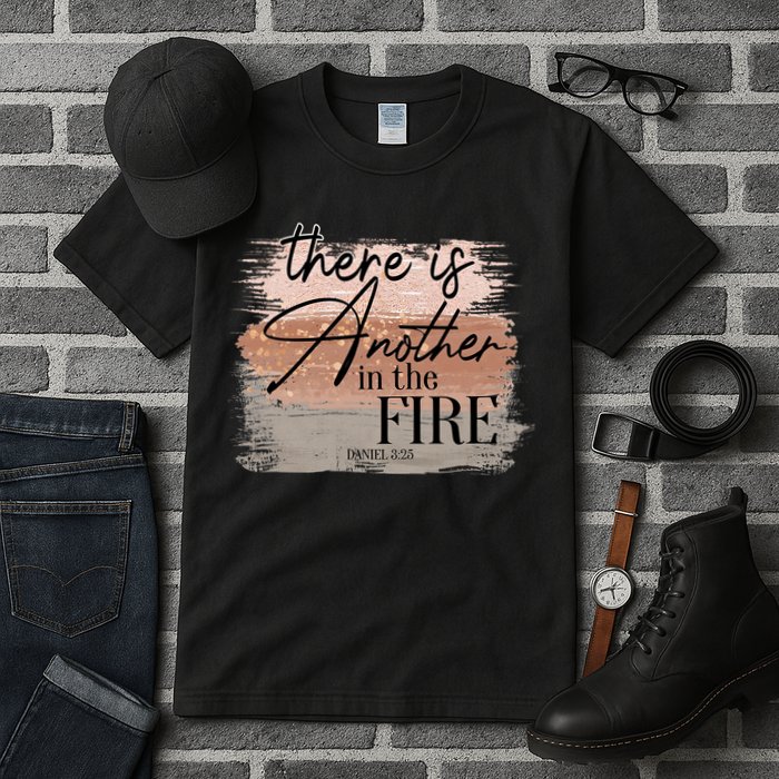 There Is Another In The Fire Daniel 3 25 Christian Jesus Tall T-Shirt