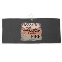 There Is Another In The Fire Daniel 3 25 Christian Jesus Large Microfiber Waffle Golf Towel