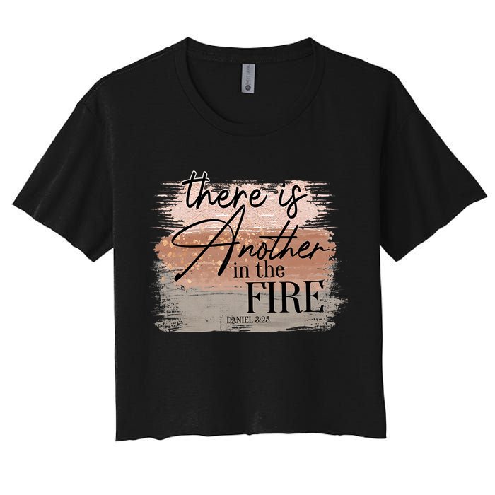 There Is Another In The Fire Daniel 3 25 Christian Jesus Crop Top