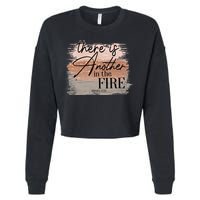 There Is Another In The Fire Daniel 3 25 Christian Jesus Cropped Pullover Crew