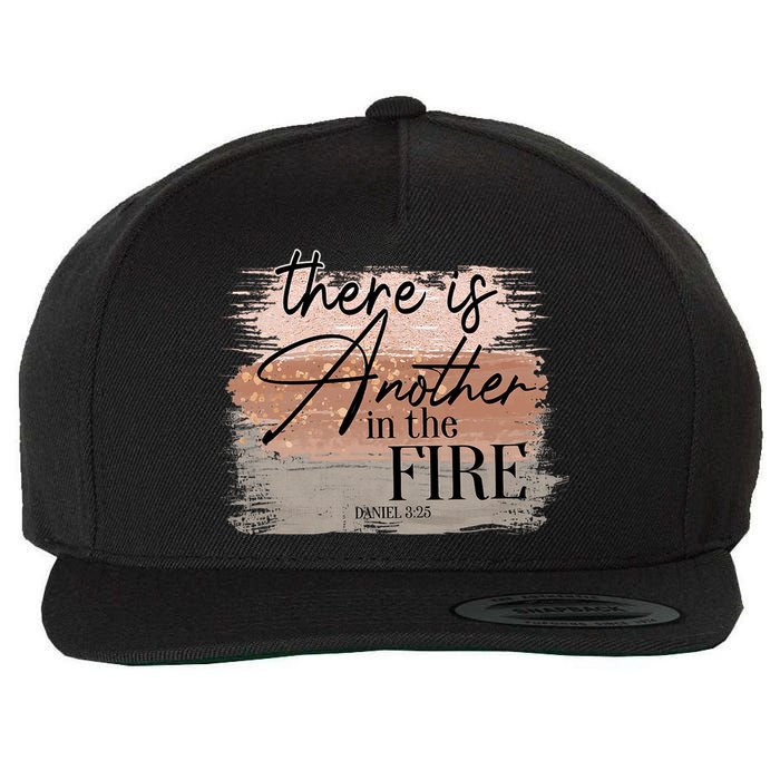 There Is Another In The Fire Daniel 3 25 Christian Jesus Wool Snapback Cap