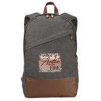 There Is Another In The Fire Daniel 3 25 Christian Jesus Cotton Canvas Backpack