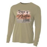 There Is Another In The Fire Daniel 3 25 Christian Jesus Cooling Performance Long Sleeve Crew