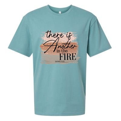 There Is Another In The Fire Daniel 3 25 Christian Jesus Sueded Cloud Jersey T-Shirt