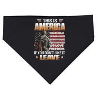 This Is America We Eat Meat We Drink Beer USA-Made Doggie Bandana