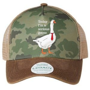 Today I Am A Serious Goose Funny Oddly Specific Dank Meme Legacy Tie Dye Trucker Hat