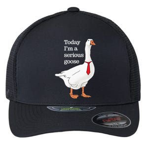 Today I Am A Serious Goose Funny Oddly Specific Dank Meme Flexfit Unipanel Trucker Cap